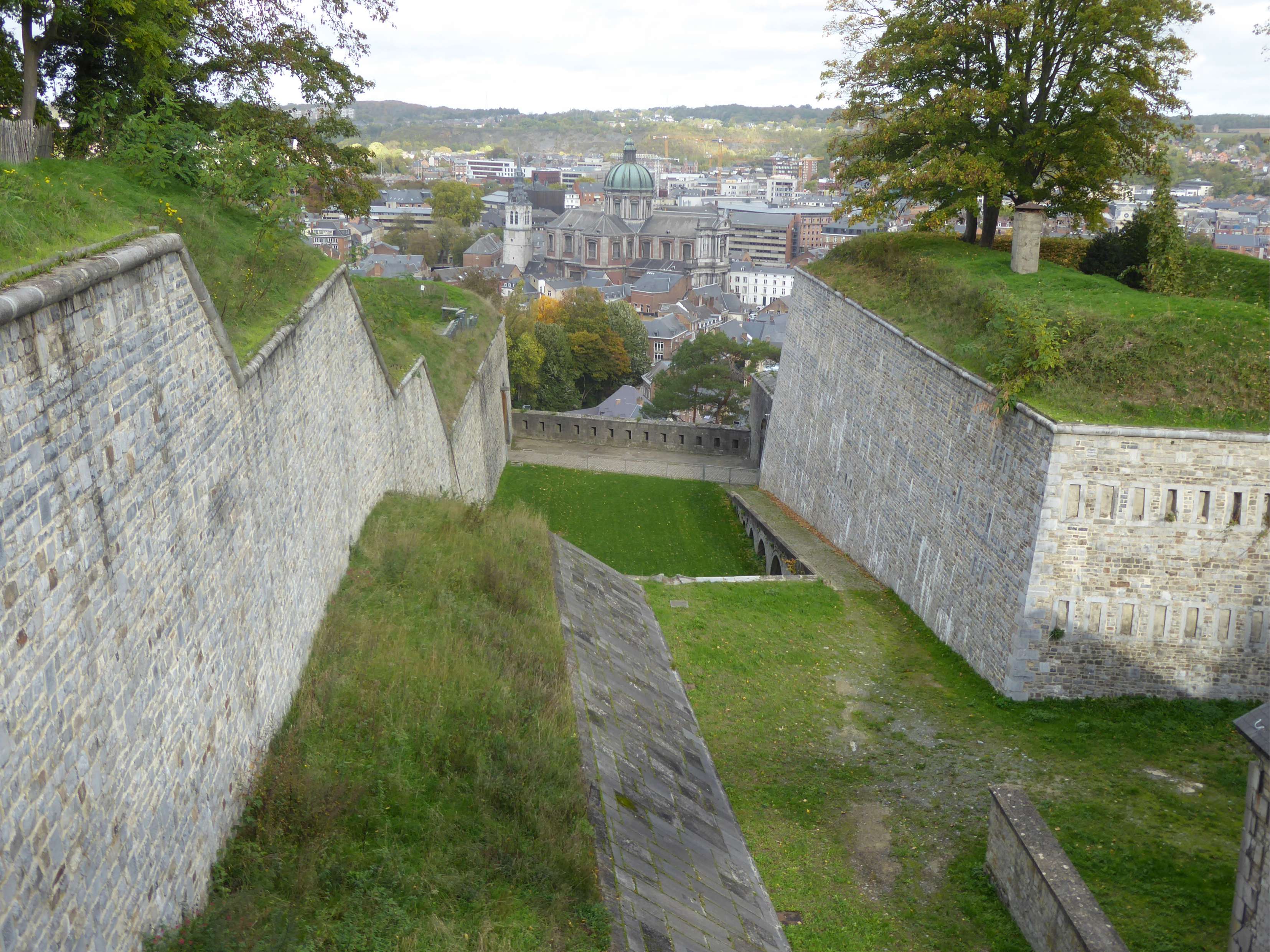 Blick von der Zitadelle in Namur Blick von der Zitadelle in Namur